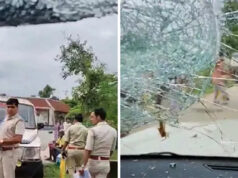 भीड़ ने भाजपा सांसद और विधायक पर किया हमला, लहूलुहान हुए, गाड़ियां भी तोड़ डालीं