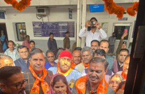 रामलला दर्शन योजना के अंतर्गत राजनांदगांव–दुर्ग रेलवे स्टेशन पर दिखा आस्था और उत्साह का अद्भुत संगम