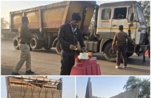 कलेक्टर के निर्देश पर सख्त अभियान,सड़क सुरक्षा माह में चेकपोस्ट में 63 वाहनों पर हुई चालानी कार्रवाई