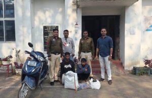 इंदिरा नगर पान दुकान चोरी का खुलासा, दो आरोपी गिरफ्तार, चोरी पान मशाला बरामद