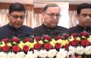 राज्यपाल डेका ने अमिताभ जैन को मुख्य सूचना आयुक्त एवं अग्रवाल और मिश्रा को राज्य सूचना आयुक्त पद की शपथ दिलाई