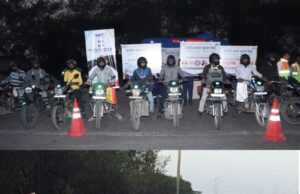 राष्ट्रीय सड़क सुरक्षा माह : रायपुर-बिलासपुर हाइवे पर चलाया गया जागरूकता अभियान