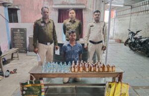 एसएसपी शशि मोहन के निर्देशन पर अवैध शराब कारोबार पर पुलिस का करारा प्रहार — देशी/अंग्रेजी शराब के साथ पिकअप जब्त, आरोपी जेल रवाना