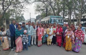 श्री रामलला दर्शन योजना के तहत जिले से 112 श्रद्धालुओं का जत्था रवाना