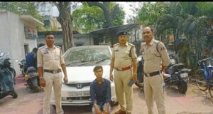 पुलिस की त्वरित कार्रवाई, चोरी हुई होंडा सिटी कार 24 घंटे के भीतर बरामद, एक आरोपी गिरफ्तार