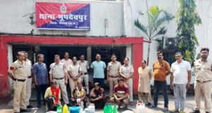 अवैध महुआ शराब के खिलाफ पुलिस व आबकारी विभाग की संयुक्त कार्रवाई