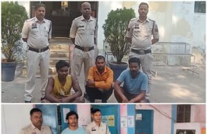 अवैध शराब पर लगातार कार्रवाई — 4 आरोपी गिरफ्तार, 45 पाव एवं 35 लीटर महुआ शराब, एक स्कुटी जब्त