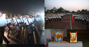 रायगढ़ में गूंजा अनुशासन का स्वर : संघ शिक्षा वर्ग के स्वयंसेवकों का भव्य पथ संचलन