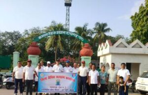 भूतपूर्व सैनिकों ने मनाया विश्व योग दिवस, योगाभ्यास कर दिया स्वास्थ्य का संदेश