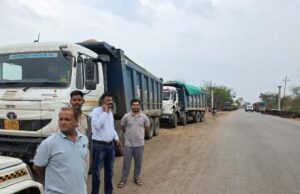 अवैध रेत परिवहन पर प्रशासन की बड़ी कार्रवाई, रेत भरे 10 हाइवा जब्त जब्त