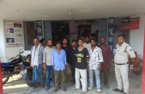 जमीन विवाद में घर में घुसकर मारपीट, तोड़फोड़ और बलवा करने वाले 9 आरोपी गिरफ्तार