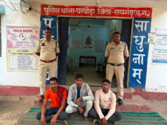 C.G. News आरोपियों ने कंस्ट्रक्शन एरिया से चुराए थे प्लास्टिक ड्रम और टुल्लू मोटर