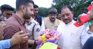 मुख्यमंत्री विष्णुदेव साय के रायगढ़ आगमन पर हुआ आत्मीय स्वागत