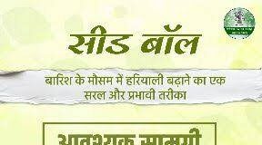सीड बॉल अभियान- हरियाली बढ़ाने का सरल और प्रभावी माध्यम