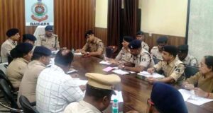 आईजी राम गोपाल गर्ग ने किया जिला पुलिस रायगढ़ का निरीक्षण