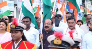 देशभक्ति से ओतप्रोत अप्रतिम उत्साह के साथ निकली तिरंगा यात्रा, उप मुख्यमंत्री श्री अरुण साव हुए शामिल