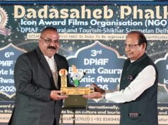 समाजसेवा के उत्कृष्ट कार्यों के लिए डॉ. अरुण छाबड़ा बंटी को दादासाहेब फाल्के भारत गौरव आइकॉन अवार्ड