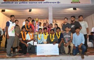 जिला स्तरीय कबड्डी प्रतियोगिता में खिलाड़ियों ने दिखाया दमखम