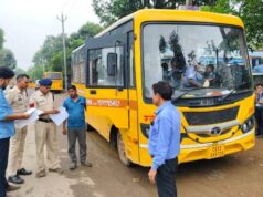स्कूली बच्चों की सुरक्षित यात्रा को लेकर रायगढ़ पुलिस का स्कूल वाहनों की जांच अभियान जारी