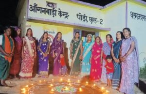 सेवा संकल्प अभियान: जिले के 2700 से अधिक आंगनबाड़ी केंद्र 33 हजार दियों से हुआ जगमग