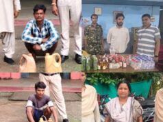 ऑपरेशन आघात : नशे के खिलाफ रायगढ़ पुलिस की ताबड़तोड़ कार्रवाई, करीब एक किलो गांजा और 58.32 लीटर अवैध शराब जब्त
