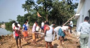 स्वच्छता ही सेवा अभियान: छर्राटांगर में ग्रामीणों ने किया सामूहिक श्रमदान