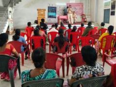 महिला थाना पुलिस ने चंद्रा सामुदायिक भवन में वार्डवासियों को दी गई सायबर और महिला अपराधों की जानकारियां