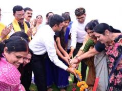 रामभांठा में 75 लाख रुपये की लागत से बनेगा नया हाई स्कूल भवन, वित्त मंत्री ओ.पी. चौधरी ने किया भूमिपूजन