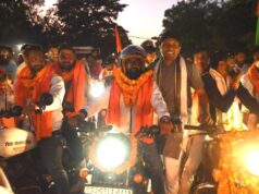 जन सेवा से राष्ट्र सेवा के 25 वर्ष का संदेश लेकर पहुंची बाइक रैली, स्वास्थ्य एवं कृषि मंत्री ने किया भव्य स्वागत