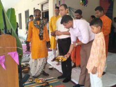 विजयदशमी पर रायगढ़ पुलिस लाइन में वैदिक मंत्रोच्चार के साथ हुआ शस्त्र पूजन